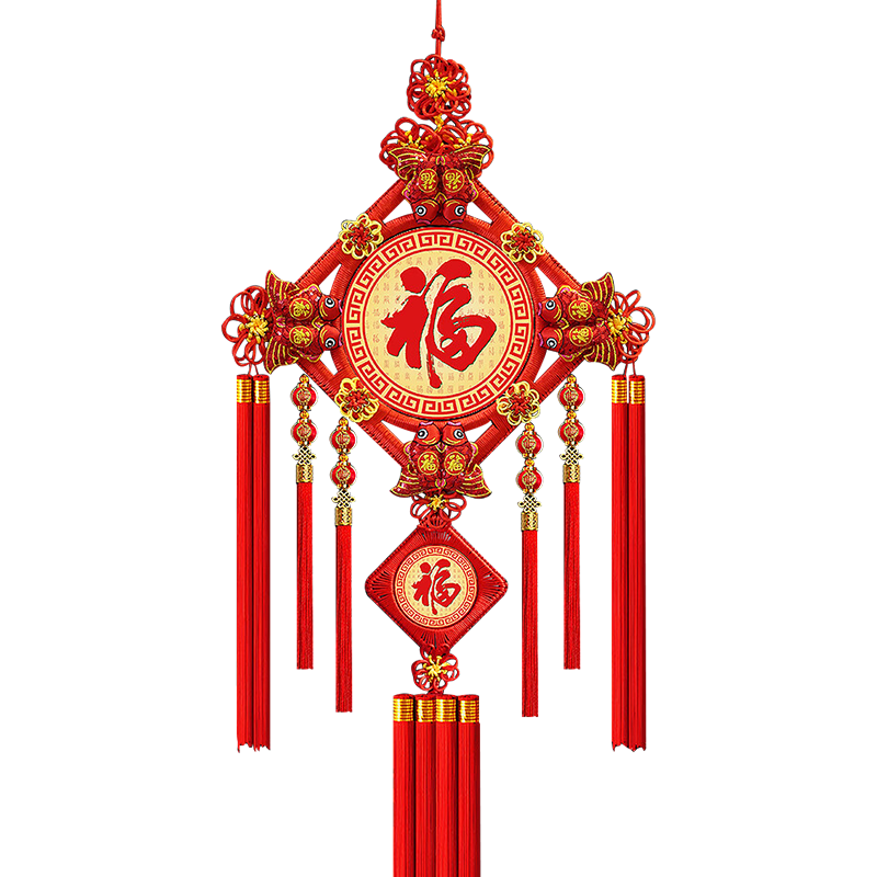 Extreme Space Chinese Knot Pendant Housewarming New Home Decoration Moving Ceremony Fu Character Entrance Scene Arrangement