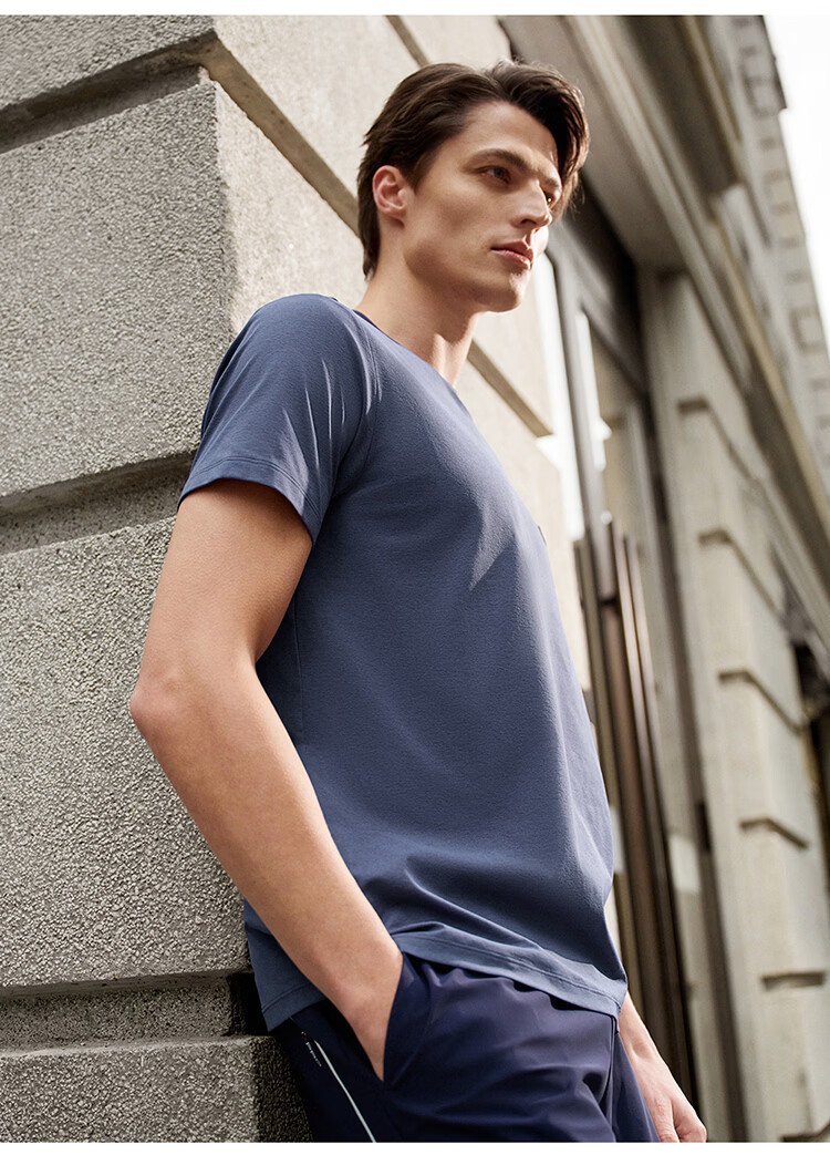 FILA Official Men's Short Sleeve T-Shirt 2026 Summer Tennis Moisture-Wicking Quick-Dry Knit Sun Protection Crew Neck Top 31