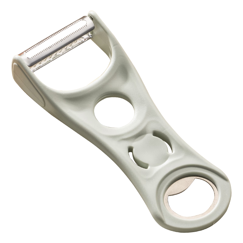 Guangyi Fruit Knife Peeler, Multi-Functional Household Peeling Tool, Peeler And Slicer, Bottle Opener, Green GY1351