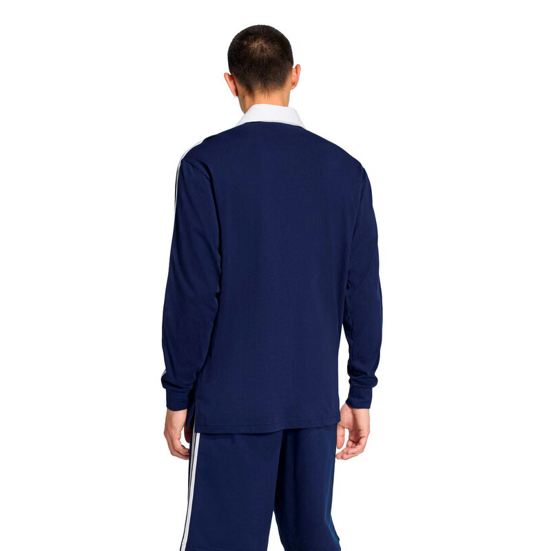 Adidas Originals Men's 3S PL Long Sleeve Polo KE3574 Dark Indigo S 2