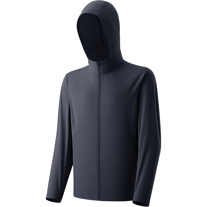 Beneunder Sun Protection Jacket for Men, Lightweight Outerwear, Quick-Drying Fishing Sports Coat with Removable Hood, DS007 Moonlight Blue XL