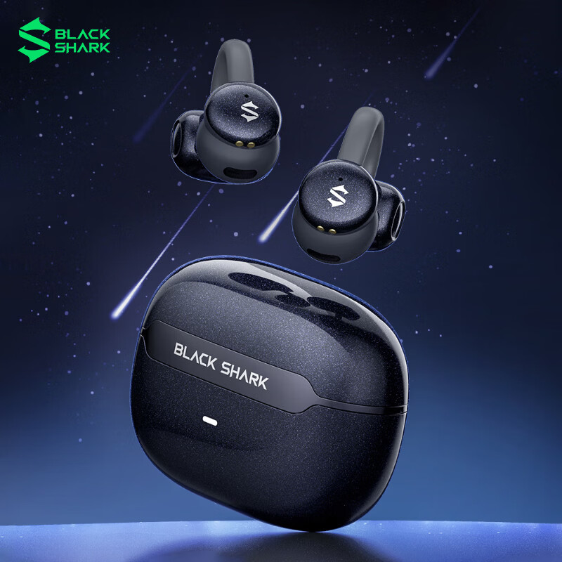 Black Shark Fengming Clip-on Bluetooth Earphones [National Subsidy] Open Wireless Running Sports Call Noise Cancelling Non-In-Ear Compatible with Huawei Xiaomi Apple iPhone 17