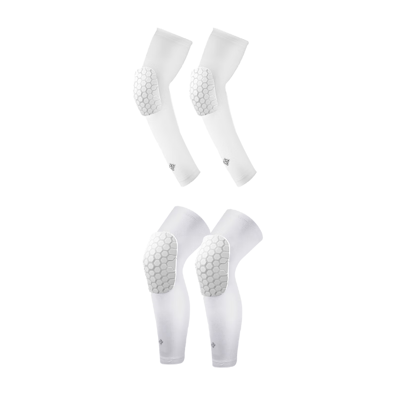 Bestray Children's Knee Pads, Basketball Anti-Fall Sports-Specific Football Elbow Pads, Sock Covers, Honeycomb Professional Impact Protection Protective Gear Set