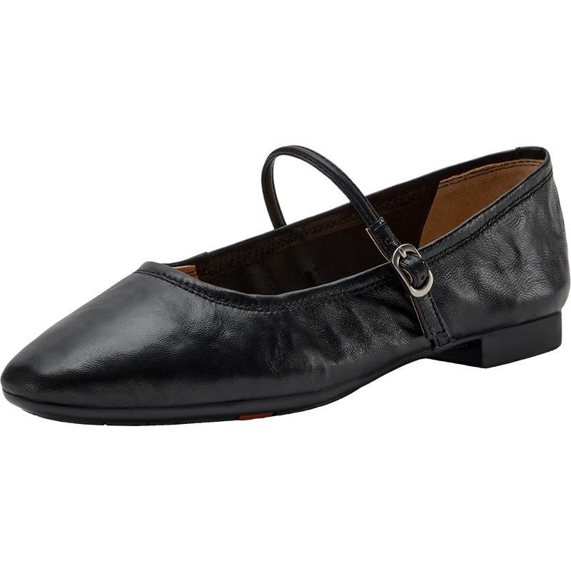 Bata Sheepskin Mary Jane Shoes for Women, New Spring And Autumn Style, Same As in Shopping Malls, Comfortable Soft Sole, Shallow Mouth Flats
