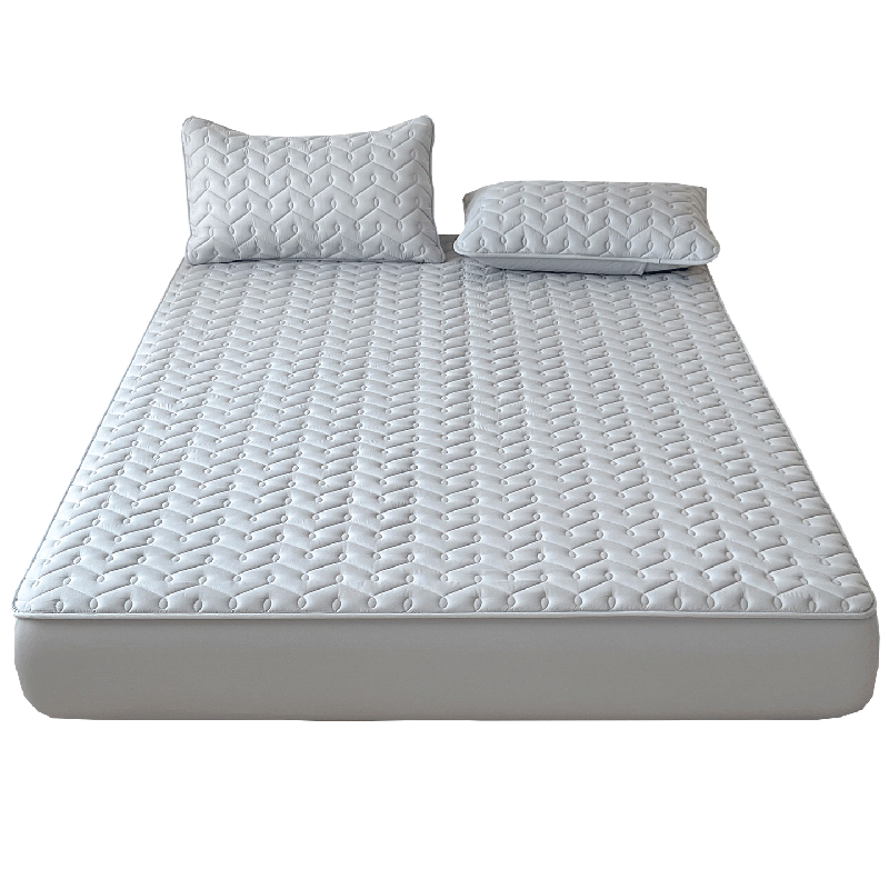 MUJI Class A Waterproof Urine-Resistant Cotton Padded Fitted Sheet Mattress Protector for 1.8m x 2m Bed