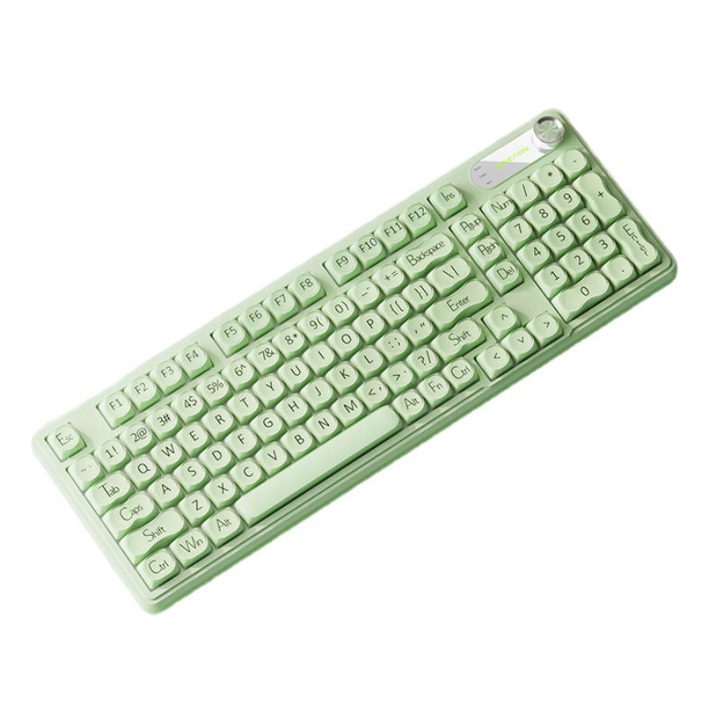 EWEADN V102Air Silent Mechanical Feel Wired Keyboard Pink Foundation High-Value Portable 98-Key Keyboard for Office Gaming Laptop Tablet Peripheral