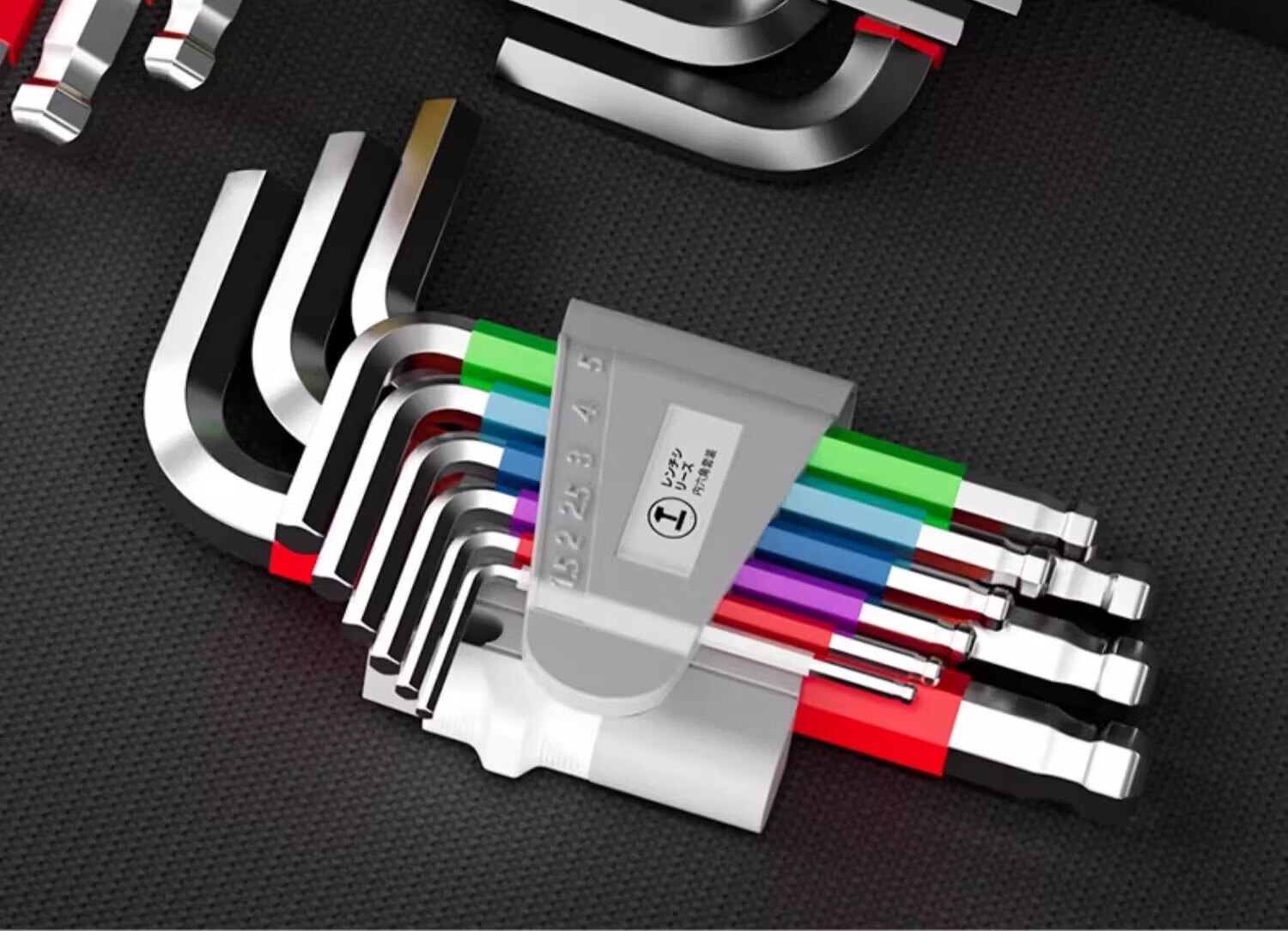 Green Forest Household Hex Key Wrench Set Colorful Ball End Flat Head Extended 9-Piece Set 4