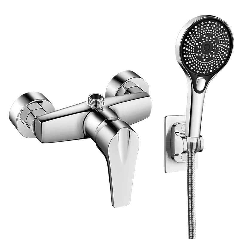 HOMK [Germany] Shower Mixer Faucet Set Hot and Cold Water Shower Mixer Valve Bathroom Bath Mixing Valve