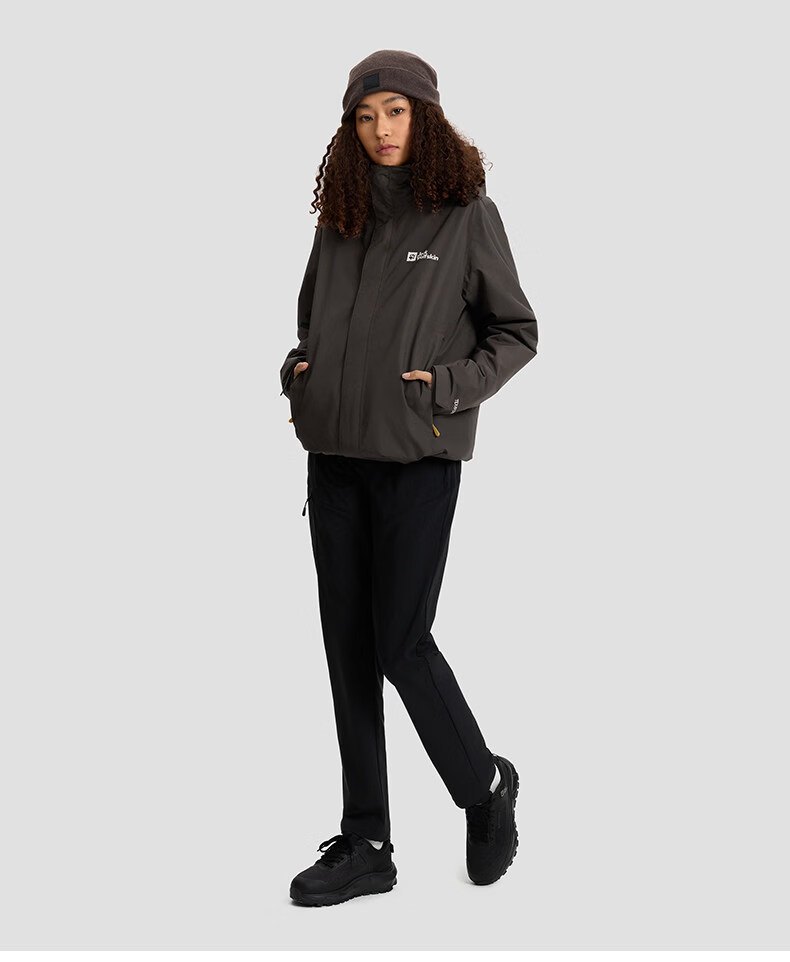 JackWolfskin CRUSH'IN Fleece Liner 3-in-1 Jacket 5012776 Navy Blue 2XL 56