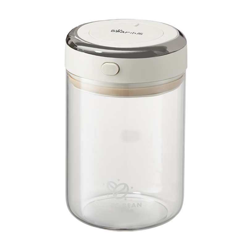 Bear Food Grade Coffee Bean Airtight Jar Portable Coffee Powder Storage Container 1700ml CX-JW031-P03