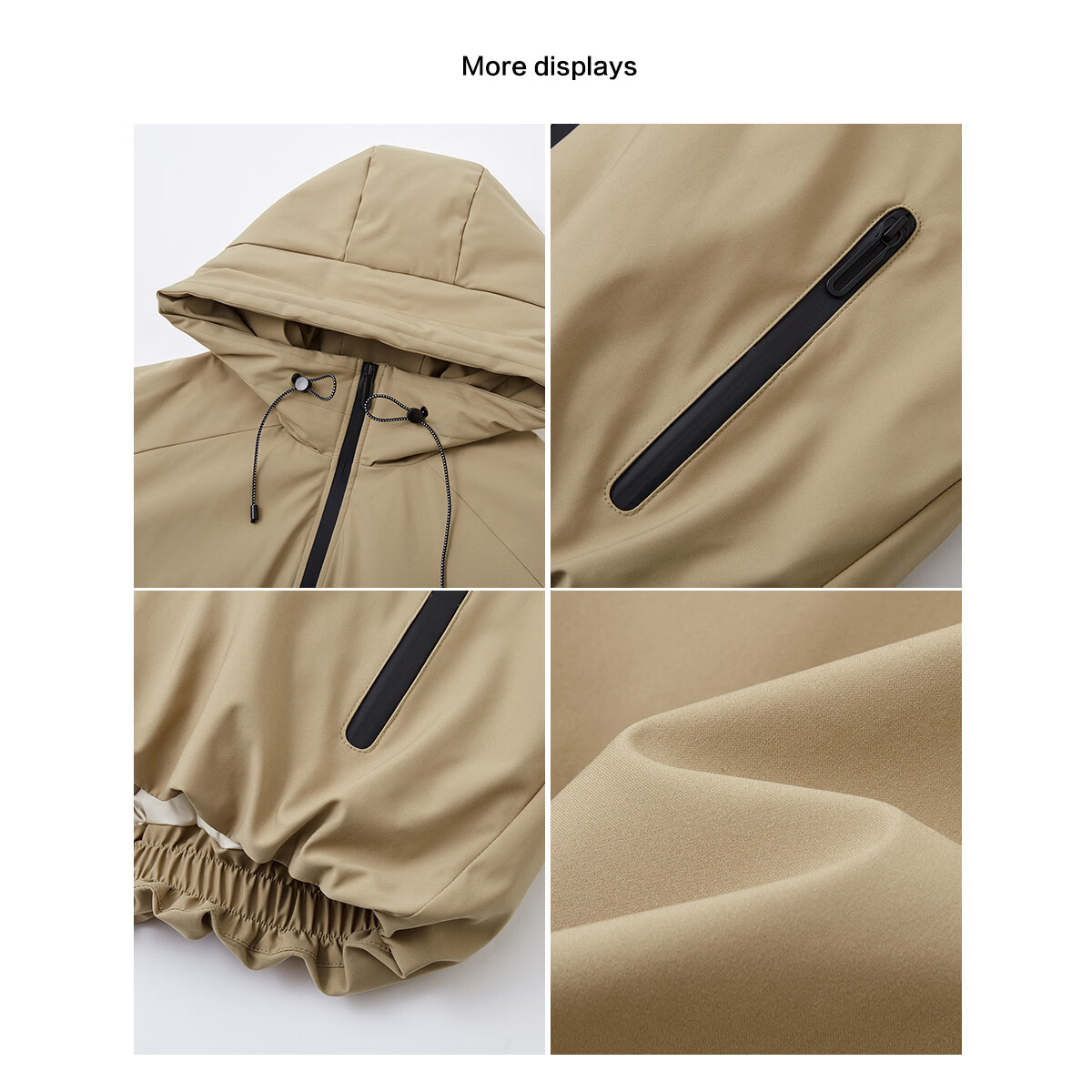 Demana [Three-Proof Black Technology] Winter 90% Duck Down Hooded Non-Detachable Elastic Hem Cloud Grid Taped Women's Down Jacket