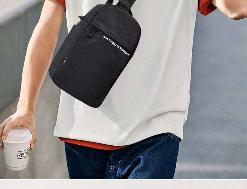 LI-NING Crossbody Chest Bag Men's Running Shoulder Bag Women's Travel Large Capacity Casual Portable Small Bag Gift for Men 6