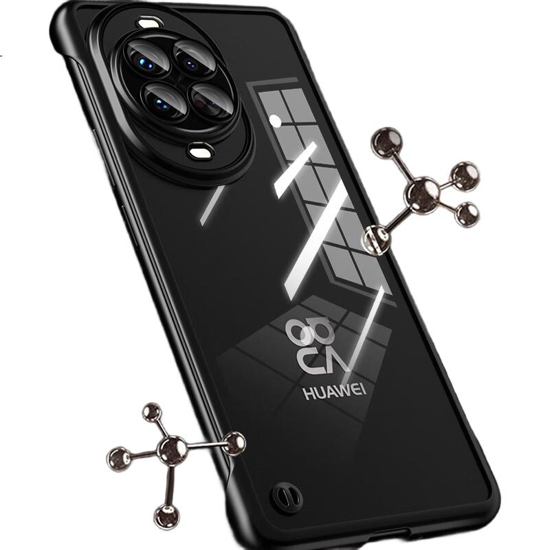 Чехол для Huawei Nova 14 Ultra, противоударный, ультратонкий, с защитой камеры, графитовый черный