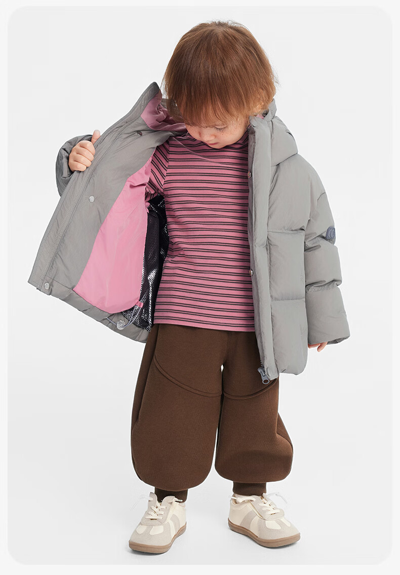 Ciciibear Baby Down Jacket Unisex Kids Winter Thickened Extreme Cold Warm Puffer Coat with Three-Proof Technology 8