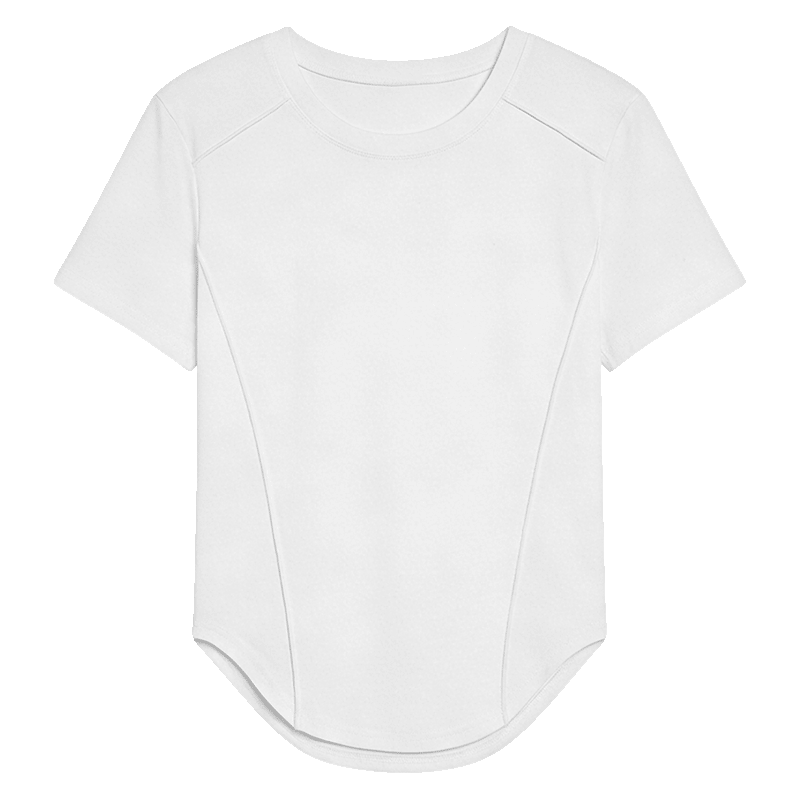 Urban Beauty Combed Cotton Short Sleeve T-Shirt Women's Slim Fit Herringbone Crew Neck All-Season Outerwear 2026 New Inner Layer