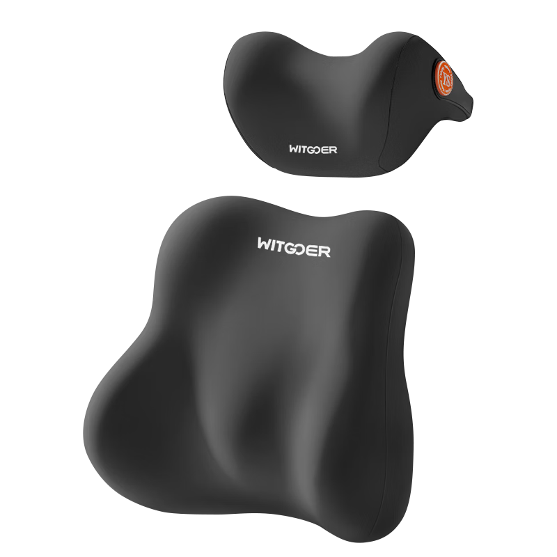 Zhiguozhe Car Headrest and Lumbar Support Set Neck Pillow Backrest Premium Lumbar Cushion Driving Seat Main Driver