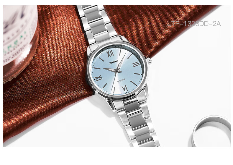 Casio Women's Quartz Watch with Steel Band And Analog Display, Simple Design, Water-Resistant Student Watch LTP-1335D 26