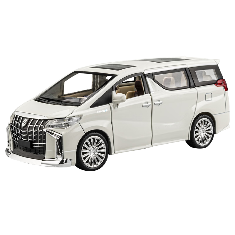 Chiyu Toys Toyota Alphard Key Remote Control Car Model Minivan Realistic Alloy Toy for Boys