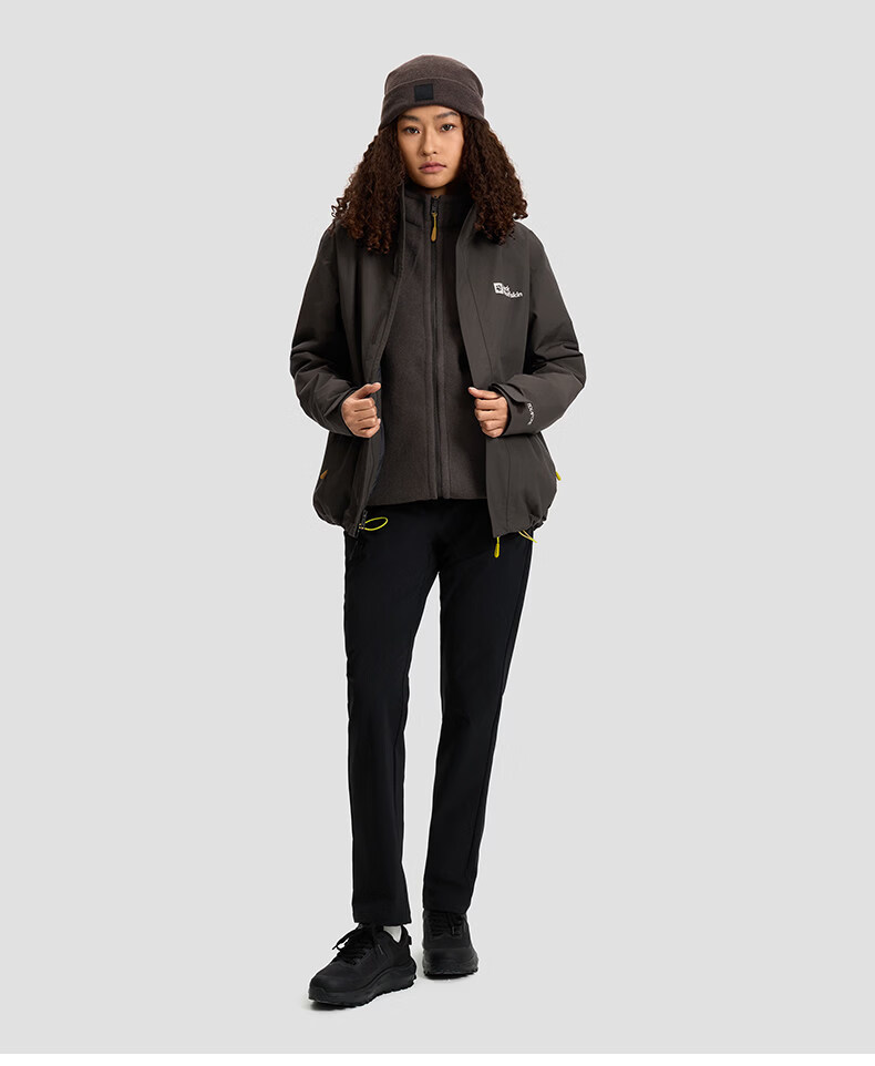 JackWolfskin CRUSH'IN Fleece Liner 3-in-1 Jacket 5012776 Navy Blue 2XL 55