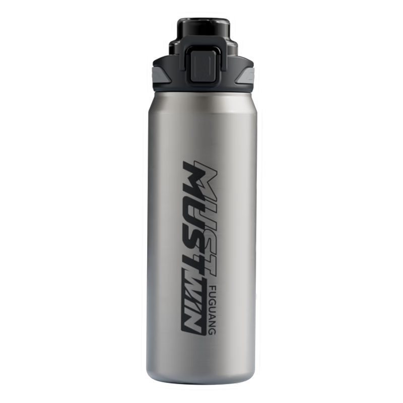 Fuguang Insulated Water Bottle Men's Large Capacity Outdoor Sports Cup One-Button Flip Lid Retractable Straw Tea Infuser Cup