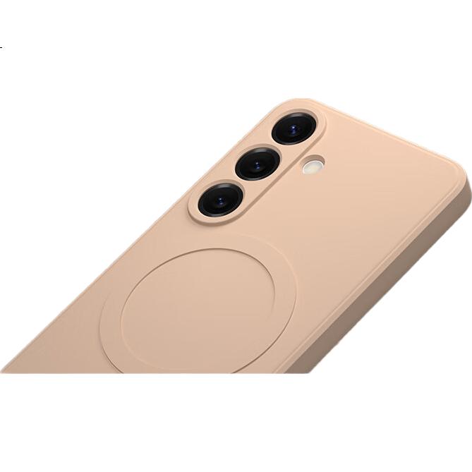 KEKLLE Чехол-накладка для Samsung S23 Ultra, силиконовый, с магнитным креплением MagSafe, противоударный, черный