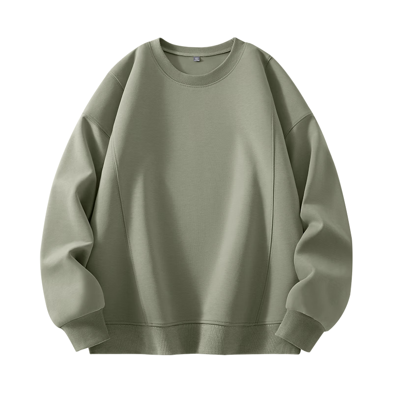 Baleno Sweatshirt for Men, 2026 Spring And Autumn New Trendy Loose-Fit Three-Dimensional Cut High-Quality Solid Color Base Layer Pullover Round Neck Top