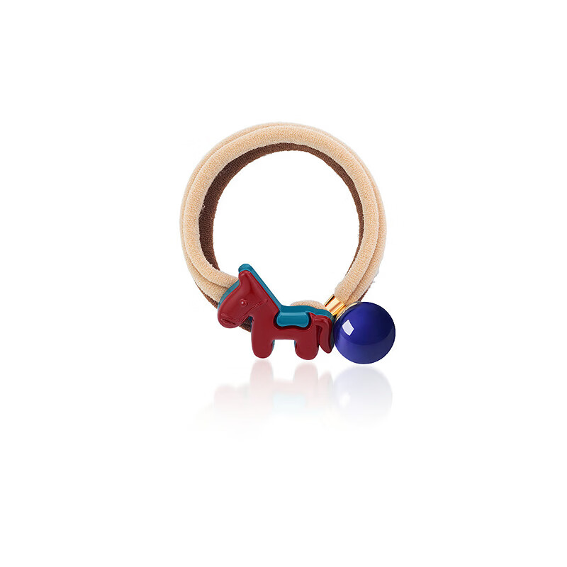 Aji Bean Women's Hair Tie Red Elastic Ponytail Holder High Elasticity Hair Accessory