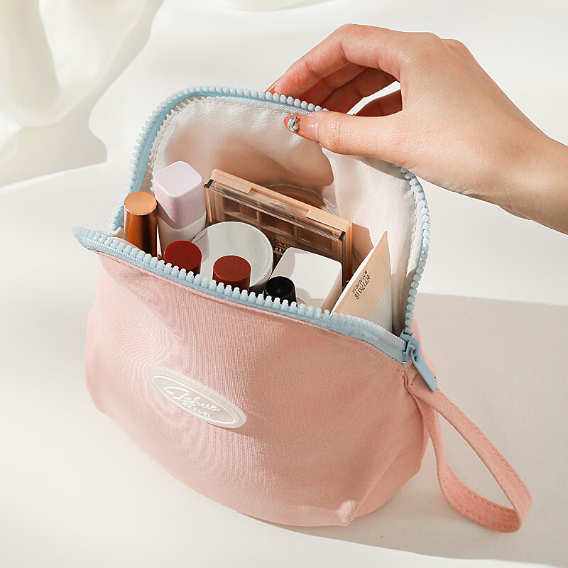 LOHO Travel Makeup Bag Portable Toiletry Skincare Storage Pouch for Women High-End Travel Business Trip Stylish Carry-On