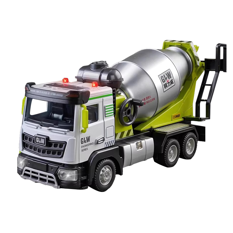 BIG TAYLOR Alloy Large Mixer Truck Toy Engineering Vehicle Model Gift Box for Kids Ages 3-6 Children's Day Gift Toy Car