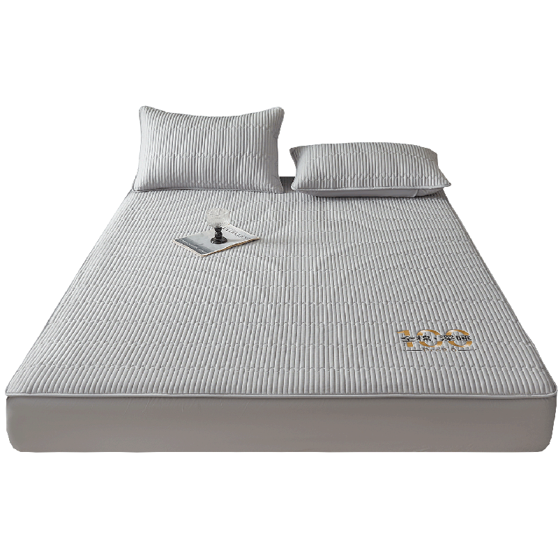 MUJI A-Class Pure Cotton Quilted Fitted Sheet Single Double Home Mattress Cover Full Wrap 1.5m x 2m