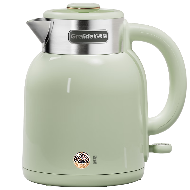 Grelide 316L Stainless Steel Electric Kettle 1.5L Temperature Control Seamless Inner Liner Double-Layer Anti-Scald Boiling Water Kettle D2615K