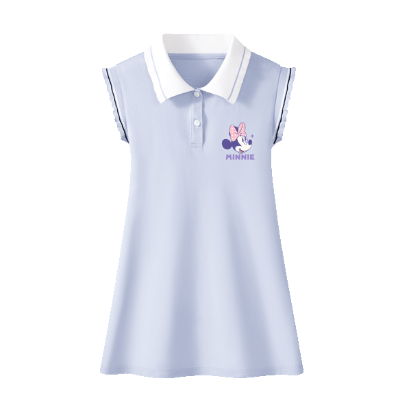 Disney Kids Cute Girls Polo Dress 2026 Summer New Children's Sports Skirt Popular Girl Princess Dress