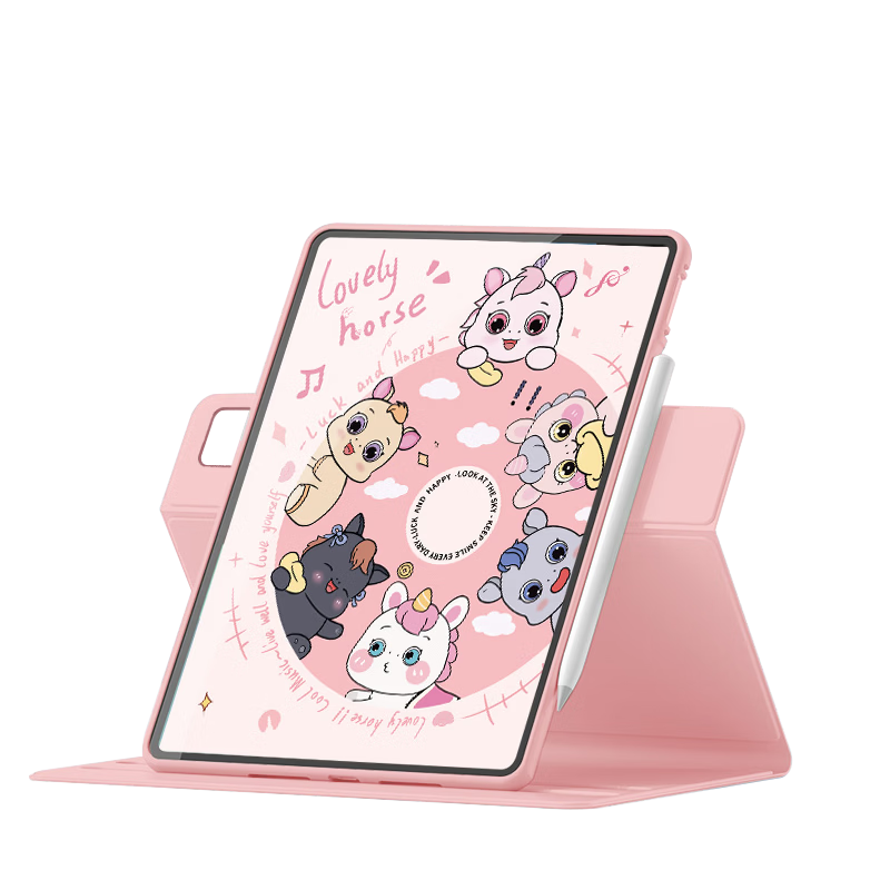 Shell Sister Xiaomi Pad 8/8 Pro Case 11.2 Inch 2025 Model Xiaomi Tablet Cover Standard Soft Light Edition 360-Degree Rotatable Horizontal and Vertical Stand Shockproof