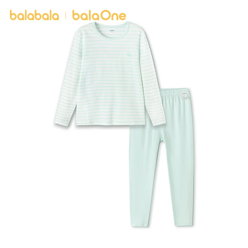 Balabala Kids Children's Underwear Set 2026 Spring New Girls' Autumn Cotton Long Johns Baby Sleepwear Soft Skin-Friendly