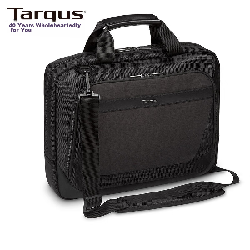 TARGUS Laptop Bag, 15.6-Inch Fashion Crossbody Bag, Commuter Briefcase, Gift for Boyfriend Or Husband, Black, 914