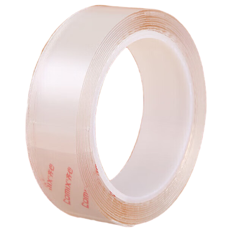 COMIX Nano Double-Sided Tape Windproof Sticker Window Adhesive, No Trace Strong Adhesive for Spring Festival Couplets, Waterproof, Width 3cm * Length 3m * Thickness 1mm, 1 Roll JN3003m