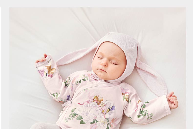 Babycare Baby Sleeveless Romper Soft Comfortable Jumpsuit Newborn Full Moon Infant Clothing Camellia Wind Chime - Green 59cm 29