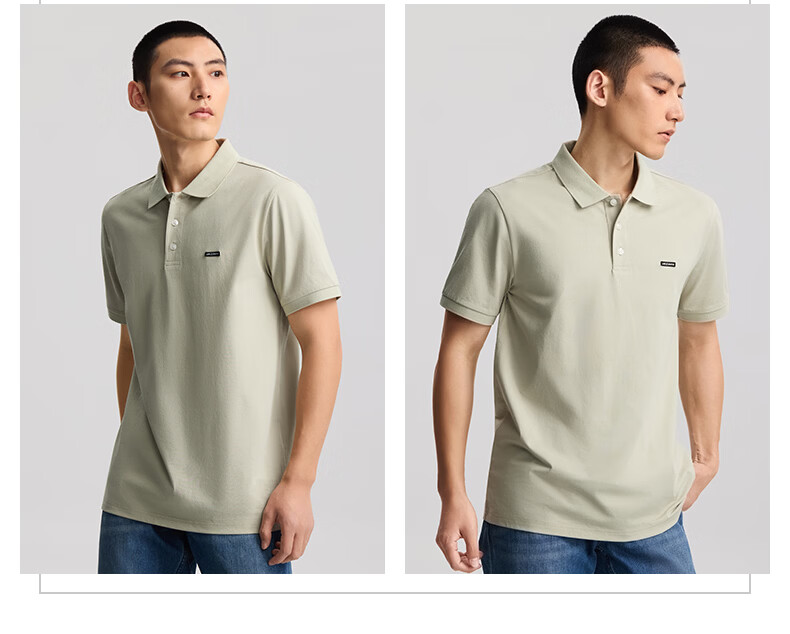 Lee 26 Spring Summer New Standard Fit Polo Shirt with Small Logo Emblem for Men Navy Blue 2XL 5