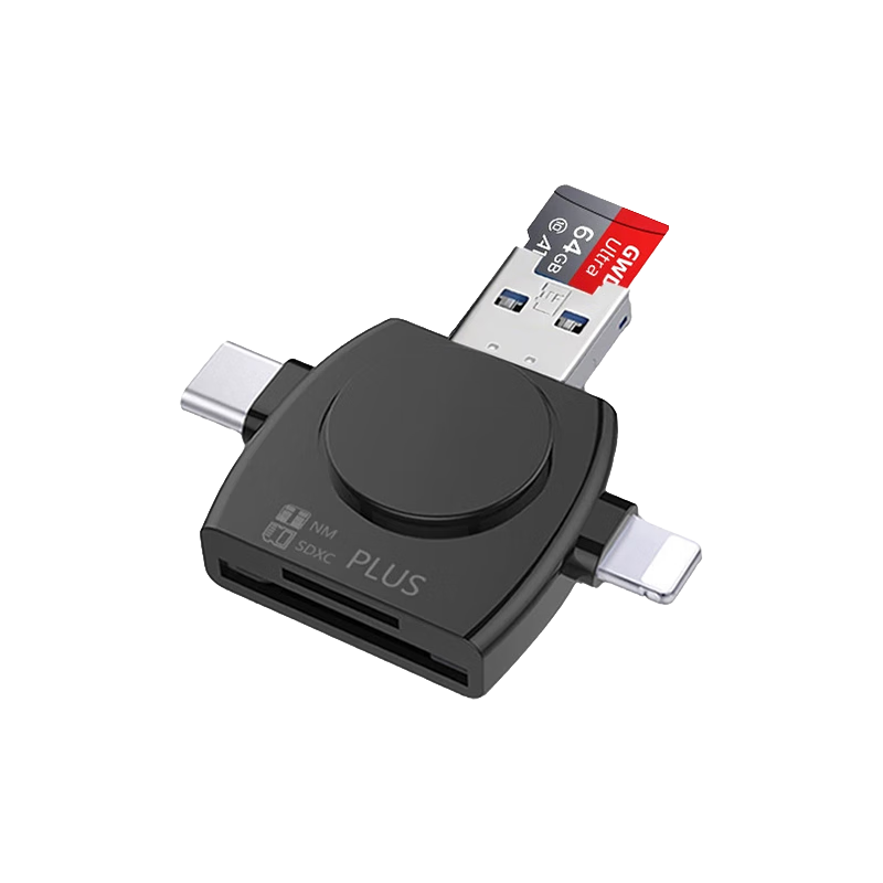 LinkStone USB3.0 High-Speed Multi-In Card Reader, Huawei NM Card Reader TF/SD/NM Card, Multifunctional Type-C Compatible with Apple And Huawei Computers, Memory Cards And Cameras
