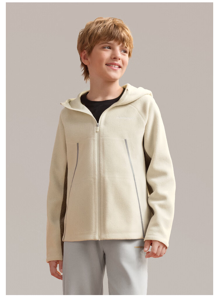 MoodyTiger Kids Hooded Warm Water-Repellent Leather Jacket Autumn 2025 New Boys' Breathable Soft Coat Girls' Sportswear 19