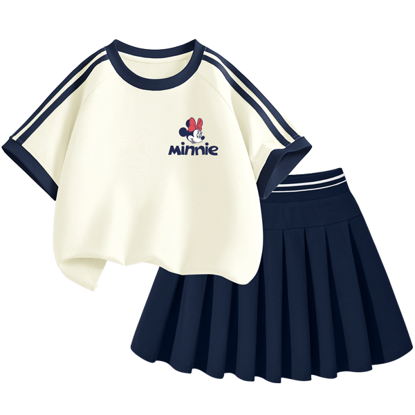 Disney Girls' Sportswear Set 2026 Summer New Breathable Comfortable Versatile Cute Girls' Clothing