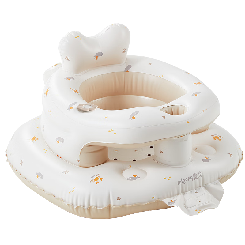 Manlong Inflatable Baby High Chair Toddler Learning Seat Anti-Fall Music Edition Children's Day Gift