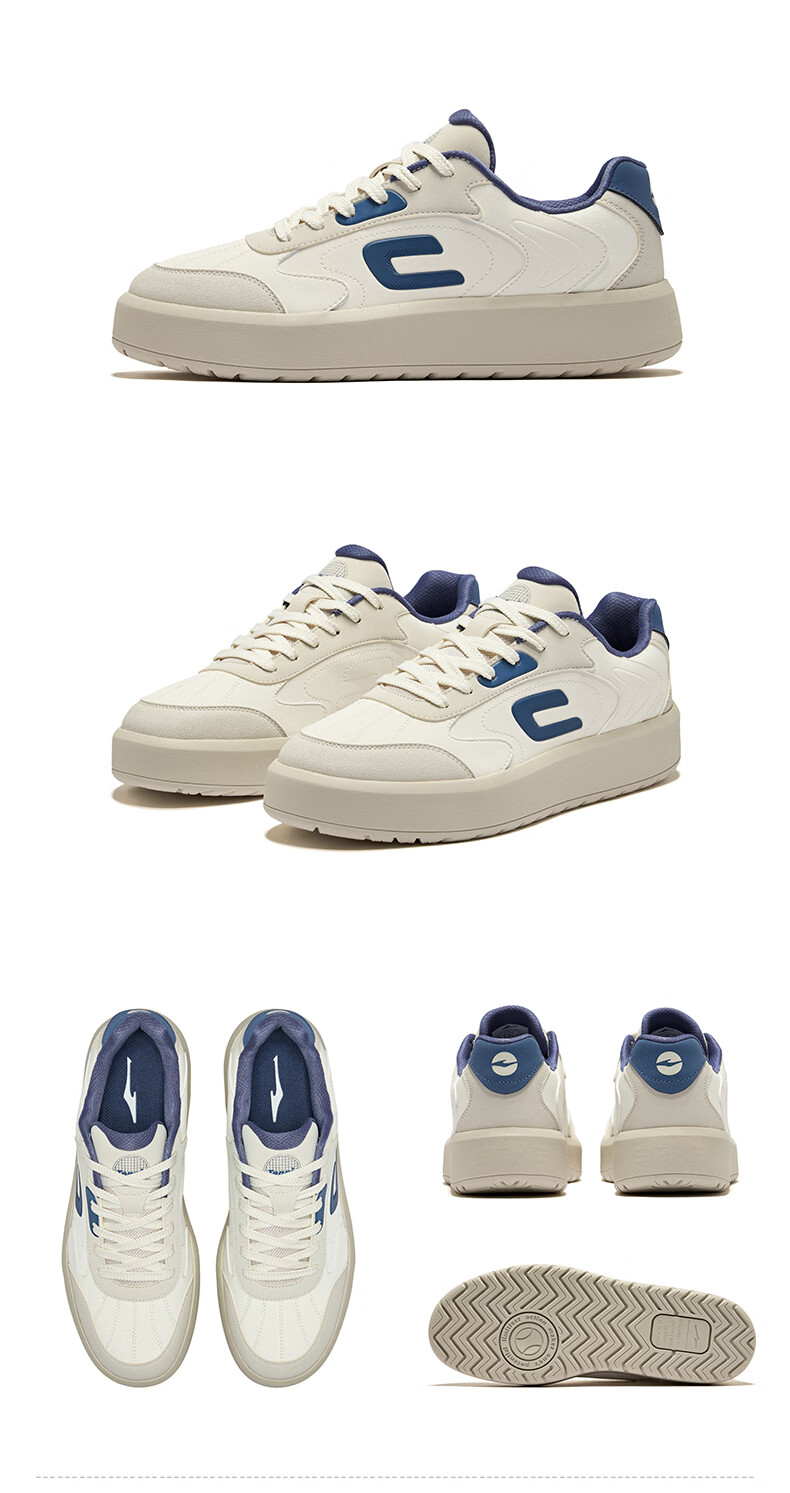 ERKE Men's Sneakers 2026 New Thick-Soled Lightweight White Casual Sports Shoes Elite 27