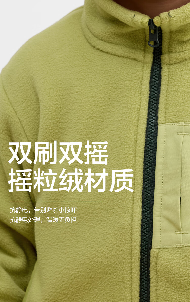 BALABALA Kids Children's Jacket Boys and Girls 2026 New Spring and Autumn Anti-Static Fleece Thin Coat Parent-Child Outfit 2