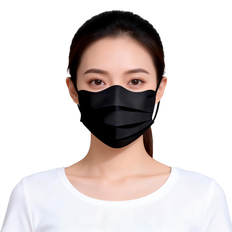 Zhierkang Disposable Adult Face Masks, Three-Layer High-Quality, Summer Lightweight Breathable Dust-Proof Sun Protection, Individually Packaged, Sky Blue, 100 Pieces
