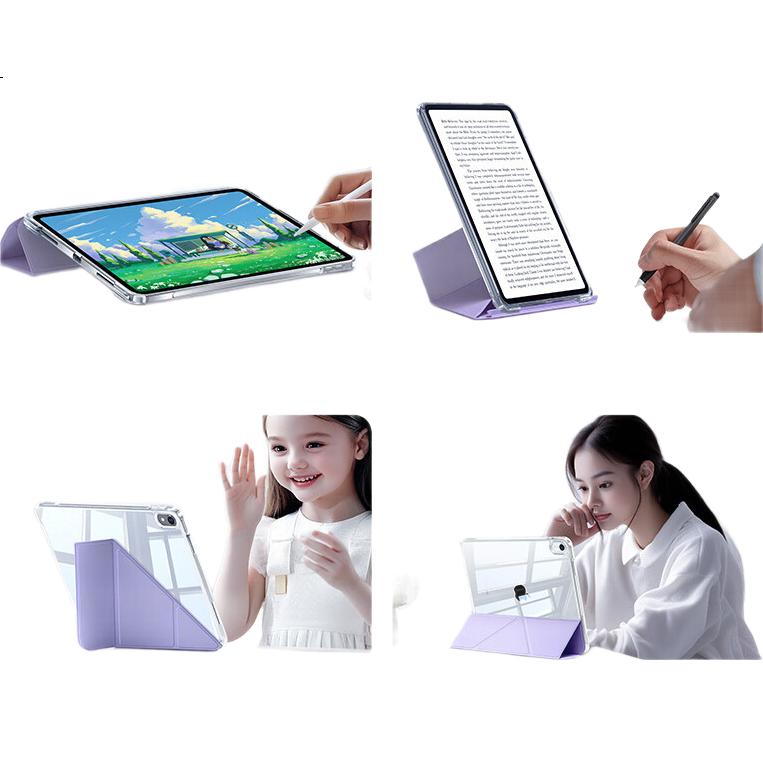 Защитный чехол BIAZE для iPad mini 7/6 8.3 дюйма (2024), передняя крышка, съемная, с функцией сна/пробуждения, черный
