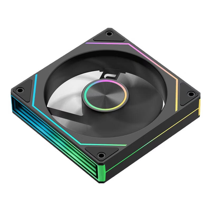 Segotep Hongmeng U120 Black ARGB Prism Case Cooling Fan (12CM PWM Temperature Control, Motherboard Synchronized Lighting, Supports Daisy Chain Power Supply, Desktop PC Case Fan)