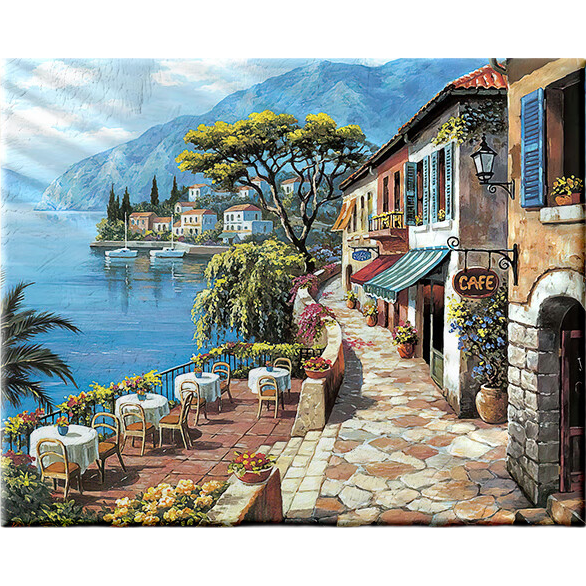 Haojiubujian Digital Oil Painting DIY Landscape Floral Hand-Painted Oil Painting Coloring Living Room Decorative Painting Children's Handmade Wall Art