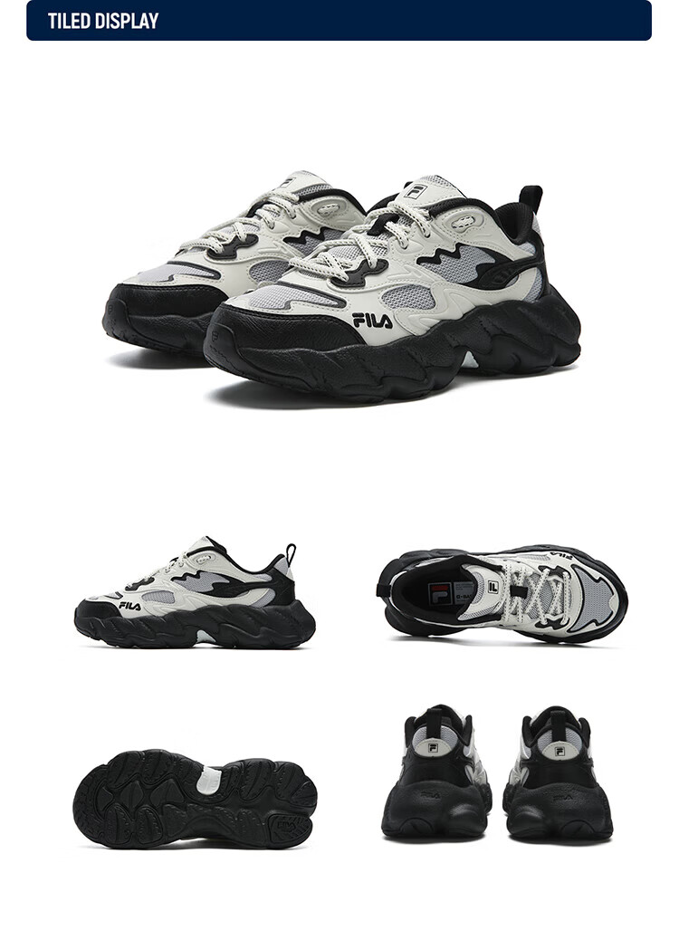 FILA Official Yang Mi Same Style Fern 2S Women's Dad Sneakers 2026 Spring Casual Platform Sports Shoes 33