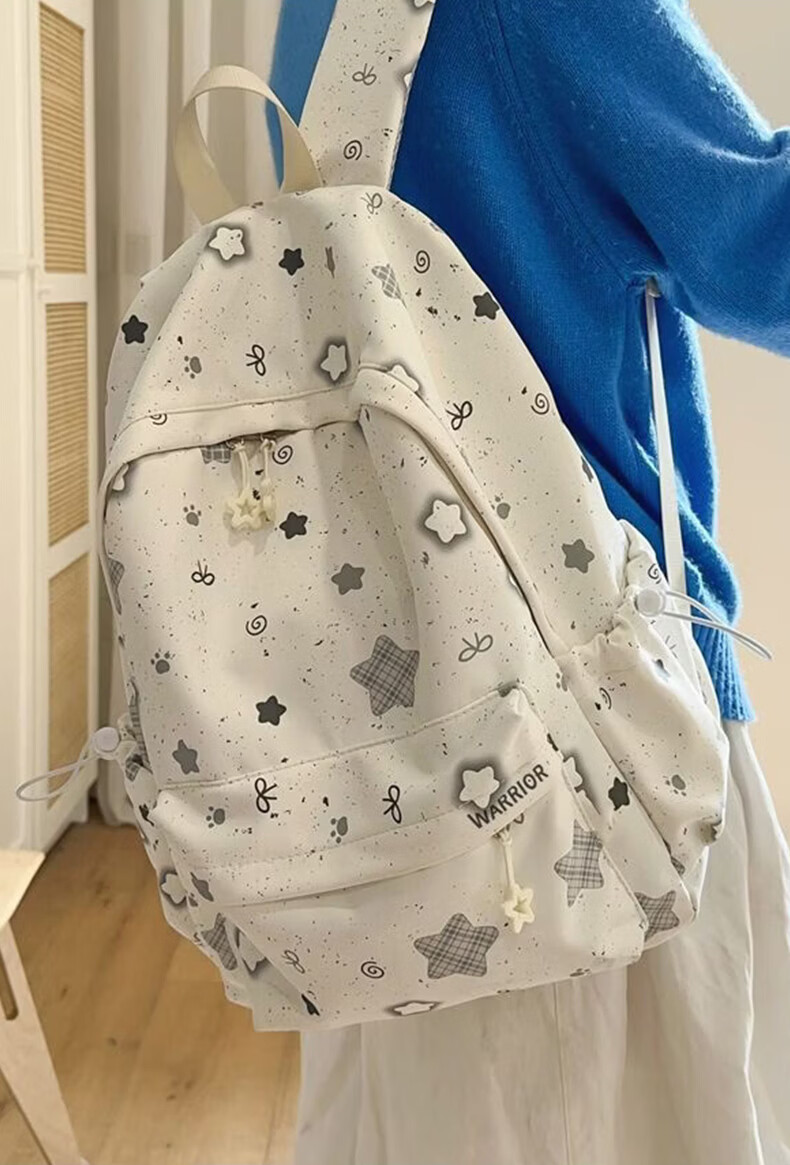 Warrior Girls' School Backpack Ins Style High-Value Large Capacity College Student Lightweight Shoulder Bag for Middle and High School Students 3